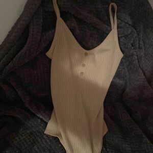 tan bodysuit